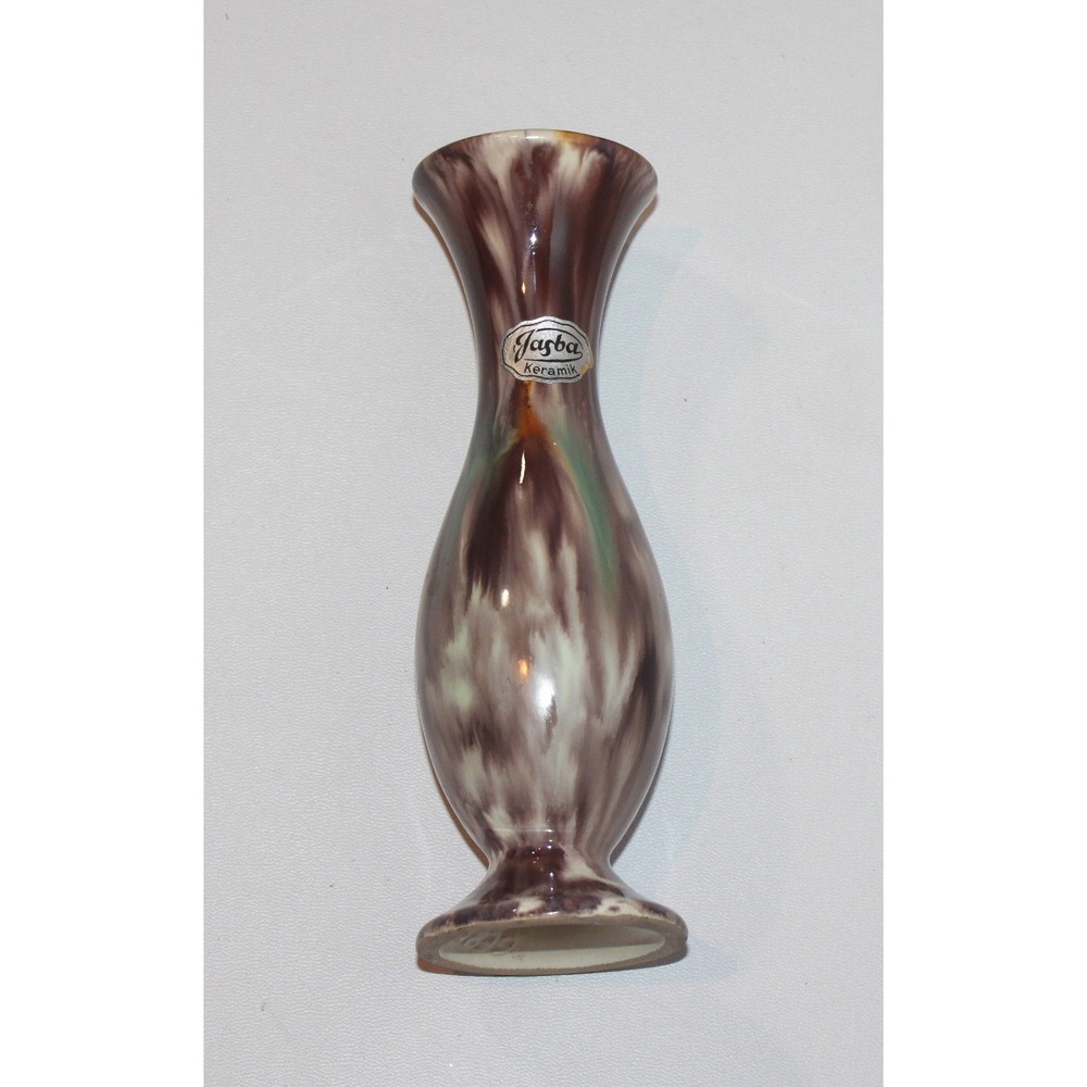 vintage Jasba Keramik 6.75" footed bud vase Germany 562/16 decor